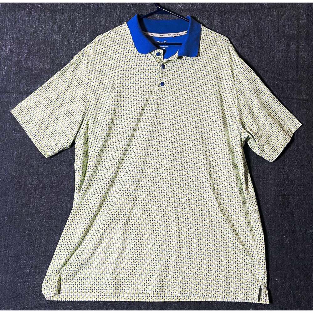 Walter Hagen Men's XL Clubhouse 19th Hole Golf Polo Shirt Martini Glass